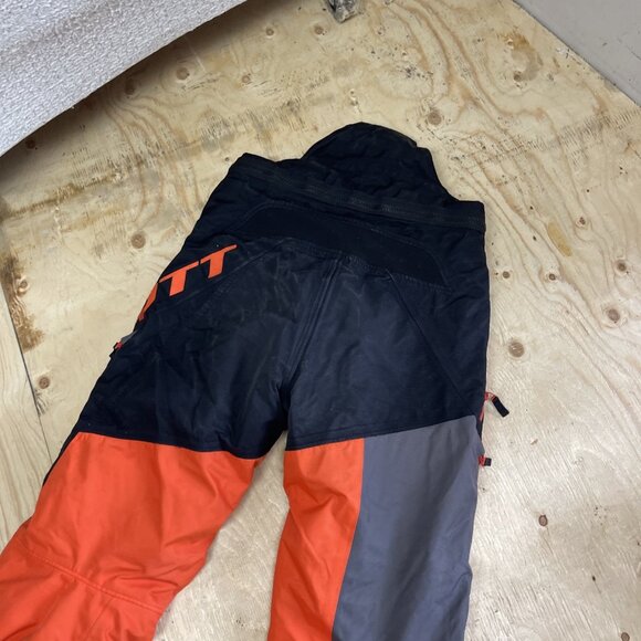Y2K Scott Waterproof Snowmobile Ski Pants Racing Neon Orange Motorsport Men Sz M - Picture 11 of 16